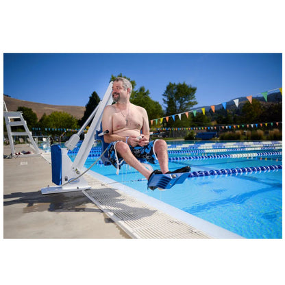 Aqua Creek Ranger 2 Flat Pack Pool Lift, (No Anchor) 350 LB Capacity, Non-Rotational ADA Compliant Lift