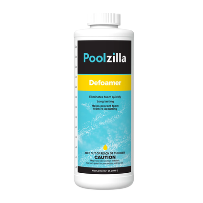 Poolzilla Pool Defoamer (1 QT) Eliminate Foam and Restore Water Clarity