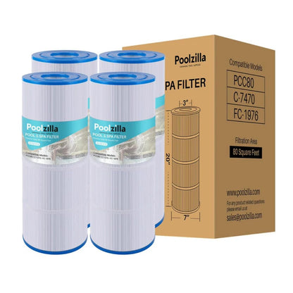 Pool Filter Cartridge for Clean & Clear Plus 320 - Replaces CCP320, PCC80-PAK4