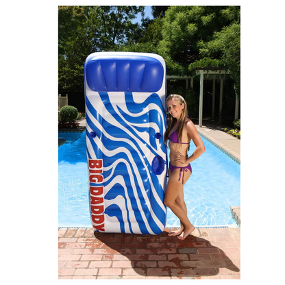 Poolmaster Big Daddy Swimming Pool Mattress Float , Blue