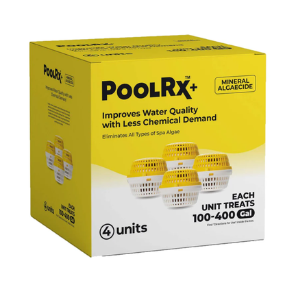 PoolRx | Yellow & White Spa Unit | 100-400 Gallons | 4 Pack