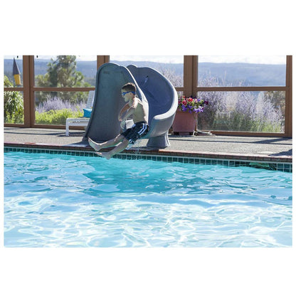 S.R.Smith 698-209-58123 Cyclone Right Curve Pool Slide, Sandstone