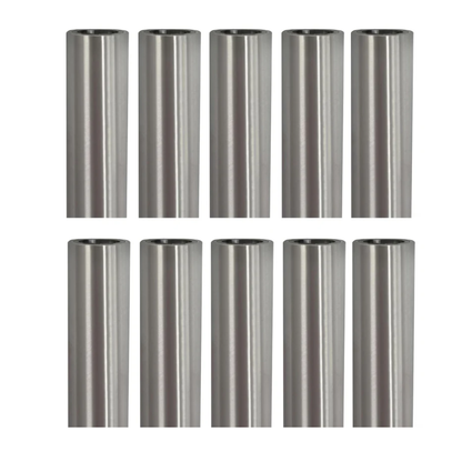 Poolzilla (10 Pack) 18" Aluminum Tubes Without Anchor for Pool Safety Cover Installation, Made of Durable Aluminum, Extra Long
