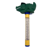Poolzilla Floating Animal Thermometer for Pools, Spas, Hot tubs, & Aquariums (Alligator)