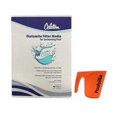 Poolzilla 25LB Celatom Diatomaceous Earth (DE) Pool Filter Aid, with Added DE Scooper