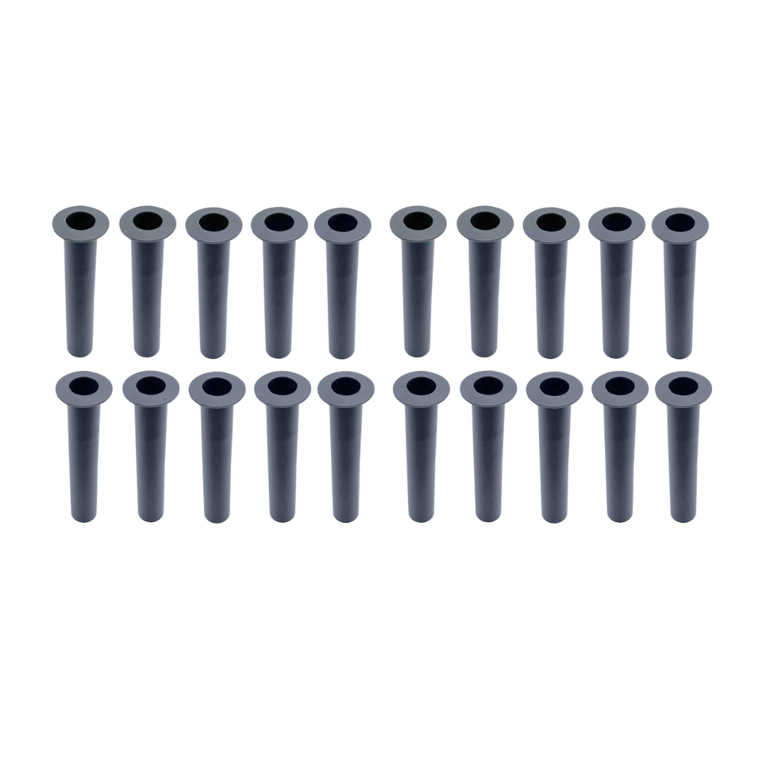Poolzilla Gray Sleeve and Cap Set for Pool Safety Fence