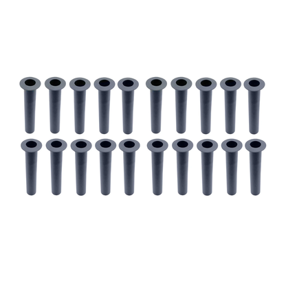 Poolzilla Gray Sleeve and Cap Set for Pool Safety Fence