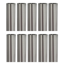 Poolzilla (10 Pack) 10" Aluminum Tubes Without Anchor for Pool Safety Cover Installation, Made of Durable Aluminum