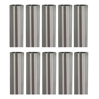 Poolzilla (10 Pack) 10" Aluminum Tubes Without Anchor for Pool Safety Cover Installation, Made of Durable Aluminum