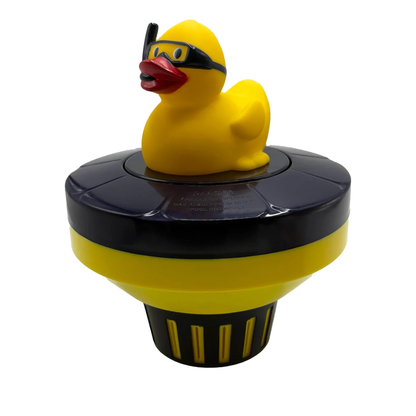 Poolzilla Diver Duck Chlorine Feeder - Floating Dispenser with Adjustable Collar Design for Optimal Dispersion - Hold Tablets up to 3”