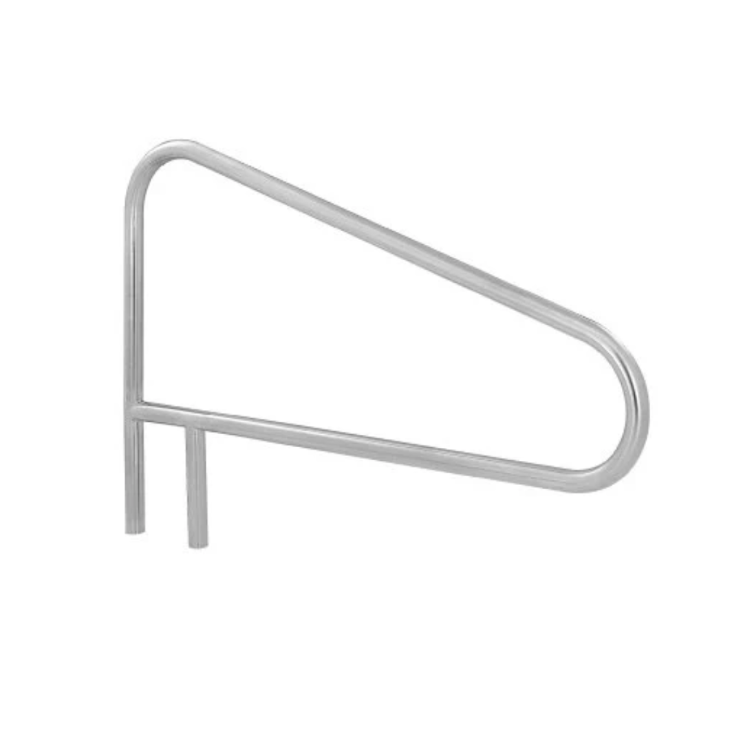 S.R. Smith DMS-103A 2-Bend Deck Mounted Stainless Steel Braced Swimming Pool Handrail
