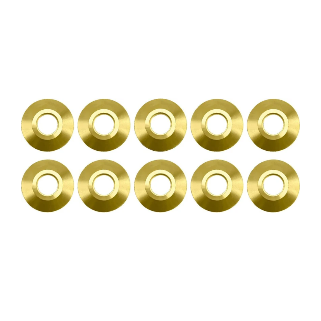Poolzila Brass Flange Collar for Safety Cover Anchors, 9/16" Diameter
