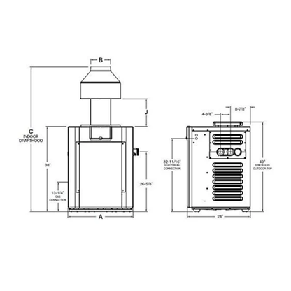 Raypak Digital Cupro-Nickel Propane Gas Heater | P-R406A-EP-X | 014953 | 360,000 BTU