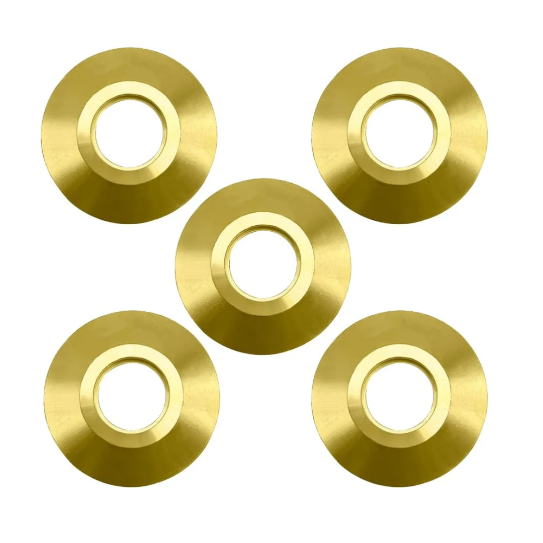 Poolzila Brass Flange Collar for Safety Cover Anchors, 9/16" Diameter