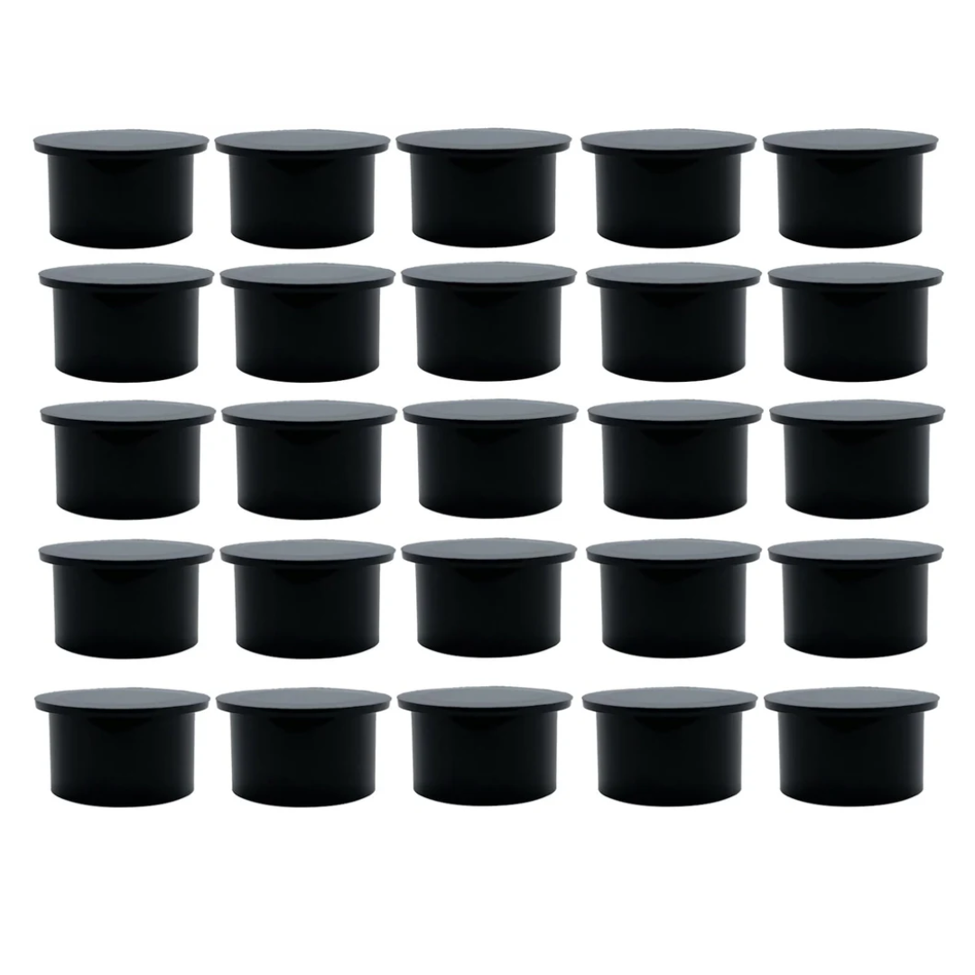 Poolzilla Black Pool Safety Fence Hole Cover (25 Pack / 50 Pack)