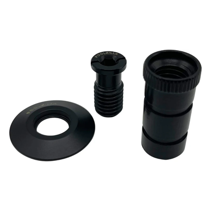 Poolzilla Matte Black Pool Safety Cover Anchors for Concrete and Pavers