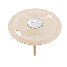 Pentair 9-7/8" Skimmer Lid with Thermometer for SwimQuip, Swimrite, Jacuzzi (New Style), Hayward, Almond | L1B