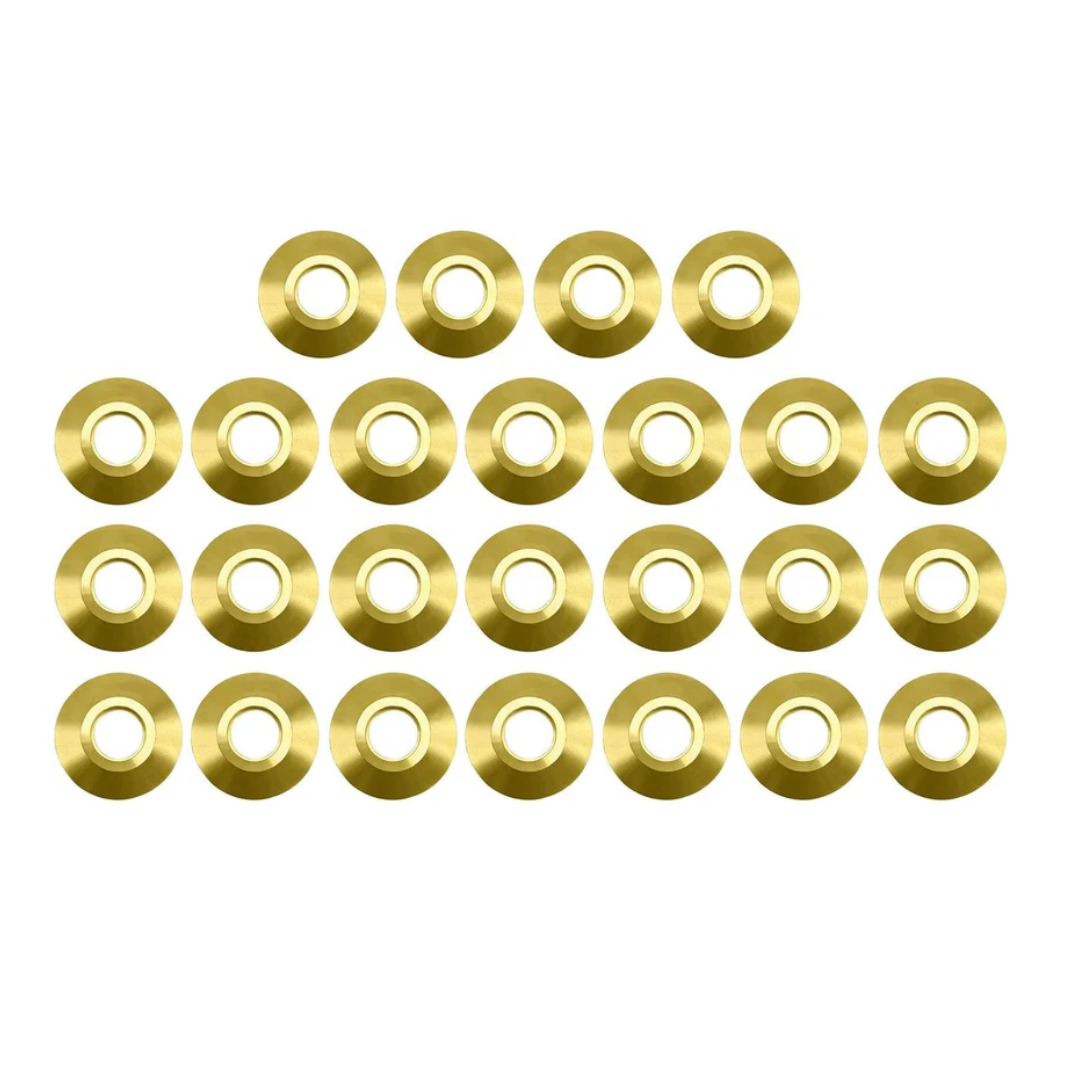Poolzila Brass Flange Collar for Safety Cover Anchors, 9/16" Diameter