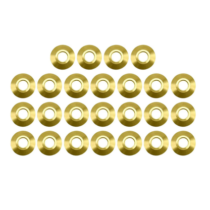 Poolzila Brass Flange Collar for Safety Cover Anchors, 9/16" Diameter