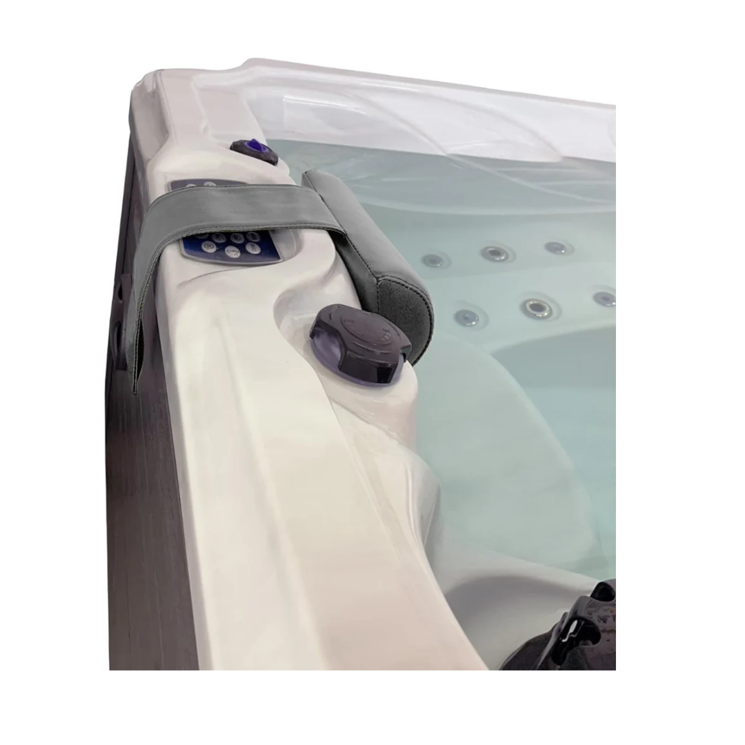 Poolzilla Grey Spa Pillow for Outdoor Hot Tubs