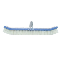A&B Brush Curved Standard Wall White Pvc Bristle, 18" | 3010