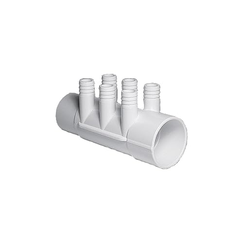 Waterway Manifold 6-Port 2" Slip x 2" Spigot x 3/4" Barb | 6727150