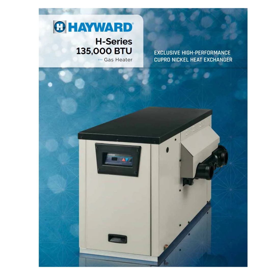 Hayward H-Series, W3H135FDN, Natural Gas Heater | 135,000 BTU