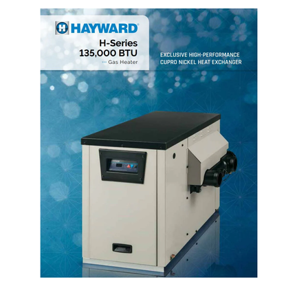 Hayward H-Series, W3H135FDN, Natural Gas Heater | 135,000 BTU