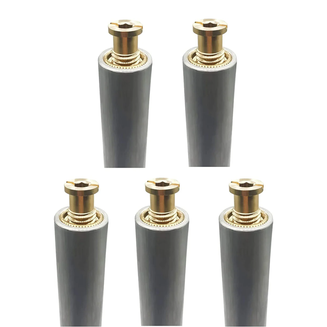 Poolzilla 18” Aluminum Tube with Brass Anchor for Pool Safety Cover Installation