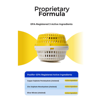 PoolRx | Yellow & White Spa Unit | 100-400 Gallons | 4 Pack