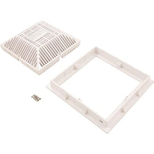 Waterway 9" x 9" Grate & Frame, Square, White | 640-4790 V