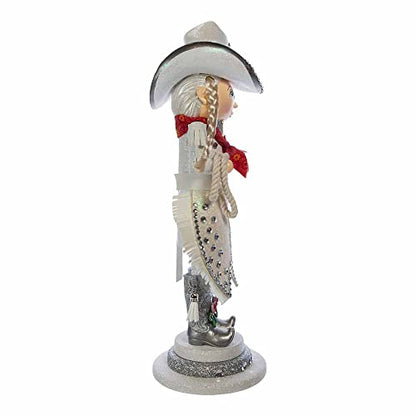 Hollywood Nutcrackers Hollywood Rhinestone Cowgirl Nutcracker, 18-Inch, Multicolored