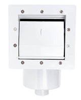 Custom Molded 25512-000-950 Standard Above Ground Skimmer with Fittings - White