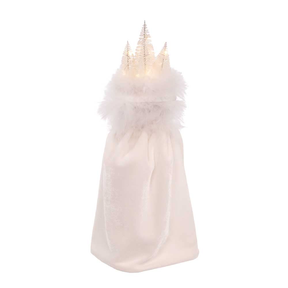 Kurt Adler Hollywood Wooden Nutcracker Collection, Battery Operated White Winter LED Hat, 15