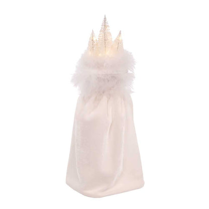 Kurt Adler Hollywood Wooden Nutcracker Collection, Battery Operated White Winter LED Hat, 15"