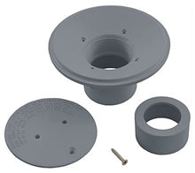 Custom Molded 25527-107-000 Floor Inlet Fitting 2" Skt x 1.5" Red Graphite Gray