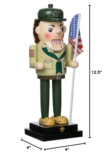Kurt Adler 12.5" Wooden Boy Scout Nutcracker