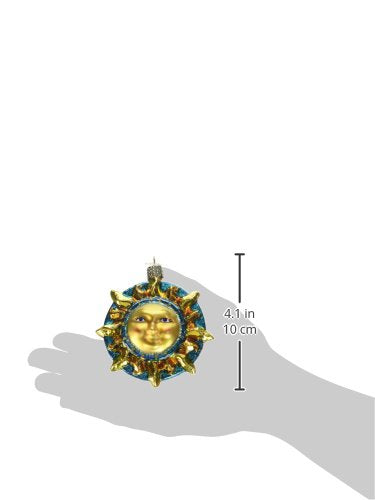 Old World Christmas Fanciful Sun Glass Blown Ornament for Christmas Tree, Handcrafted Holiday Decoration, Outer Space Collection