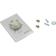 Intermatic FF15MC 15-Minute Spring Loaded Wall Timer SPST No Hold - Enhance Energy Efficiency with Universal Compatibility - Automatic Timer for Effortless Control, Brushed Metal Finish