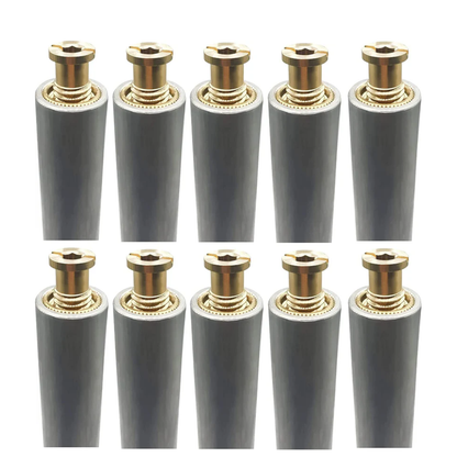 Poolzilla 18” Aluminum Tube with Brass Anchor for Pool Safety Cover Installation