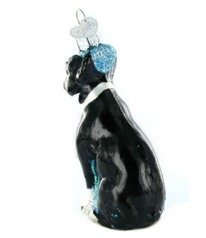Old World Christmas Boxer Dog Glass Blown Ornament for Christmas Tree, Handcrafted Holiday Decoration, Dog Collection