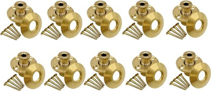 Poolzilla Wood Deck Brass Anchor with Collar for Safety Cover - Universal Fit