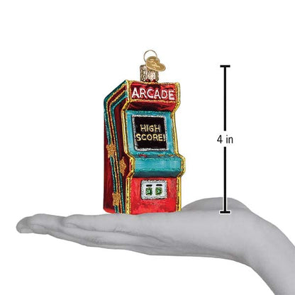 Old World Christmas Arcade Game Glass Blown Ornament for Christmas Tree, Handcrafted Holiday Decoration, Games Collection