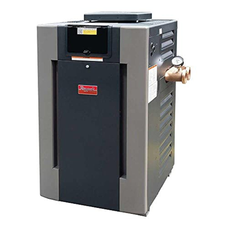 Raypak B-R266A-EN-X Natural Gas #50 ASME Cupro Nickel Commercial Pool Heater | 240,000 BTU - 017400