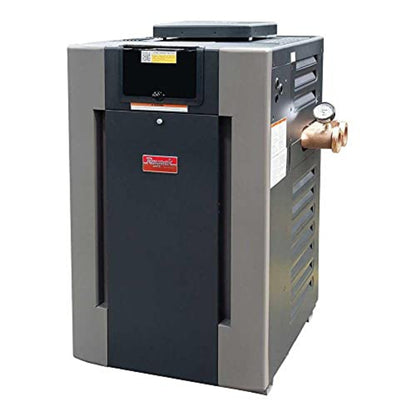 Raypak B-R266A-EN-X Natural Gas #50 ASME Cupro Nickel Commercial Pool Heater | 240,000 BTU - 017400