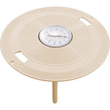 Pentair 9-7/8" Skimmer Lid with Thermometer for SwimQuip, Swimrite, Jacuzzi (New Style), Hayward, Almond | L1B