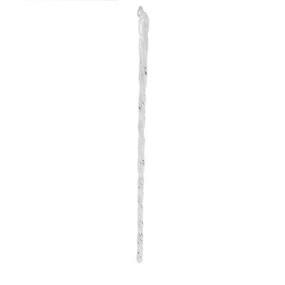 Kurt Adler 6-Piece Glass Twist Icicle Ornaments, 7.5-Inch,Christmas