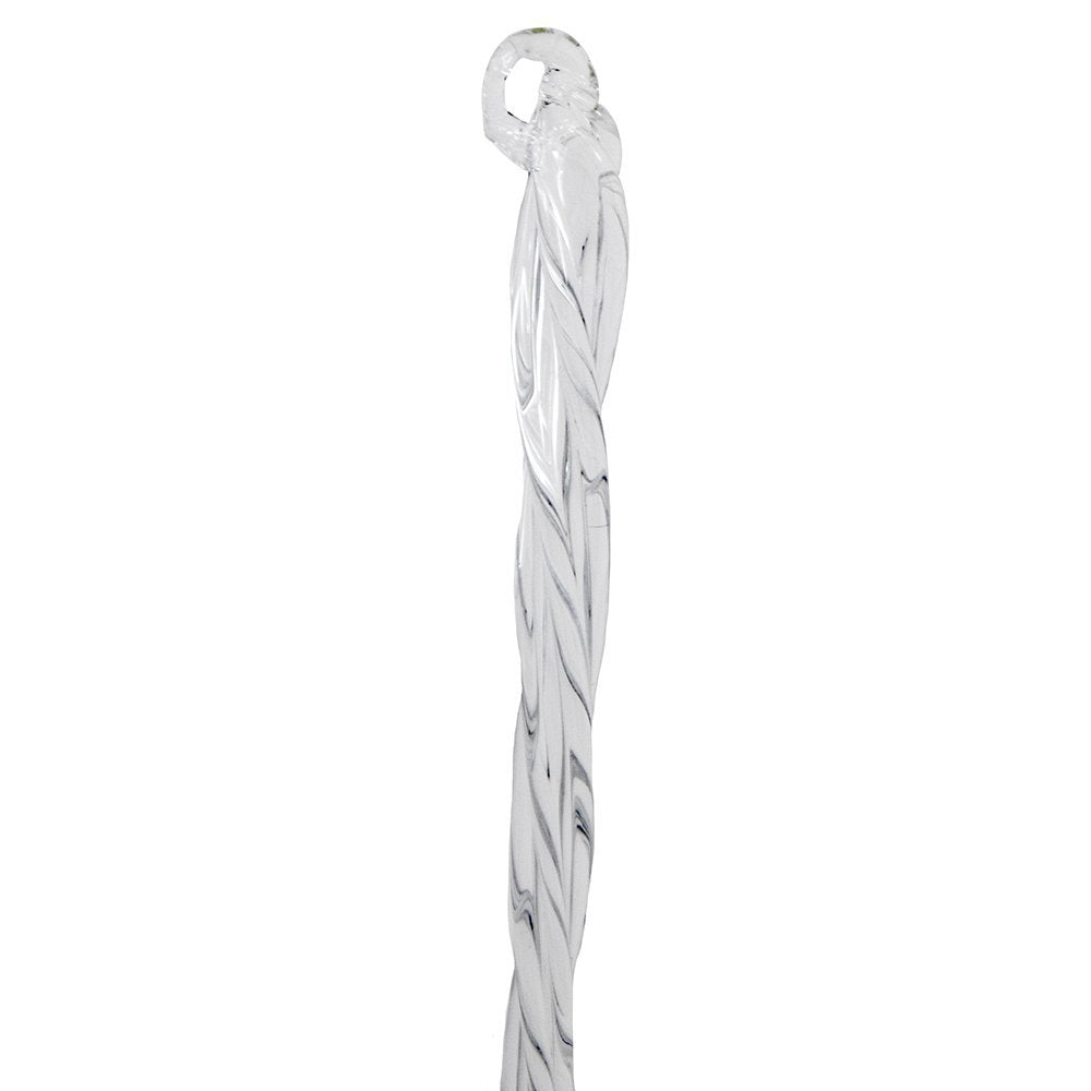 Kurt Adler 6-Piece Glass Twist Icicle Ornaments, 7.5-Inch,Christmas