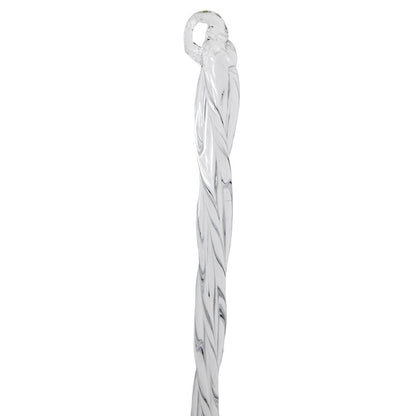 Kurt Adler 6-Piece Glass Twist Icicle Ornaments, 7.5-Inch,Christmas