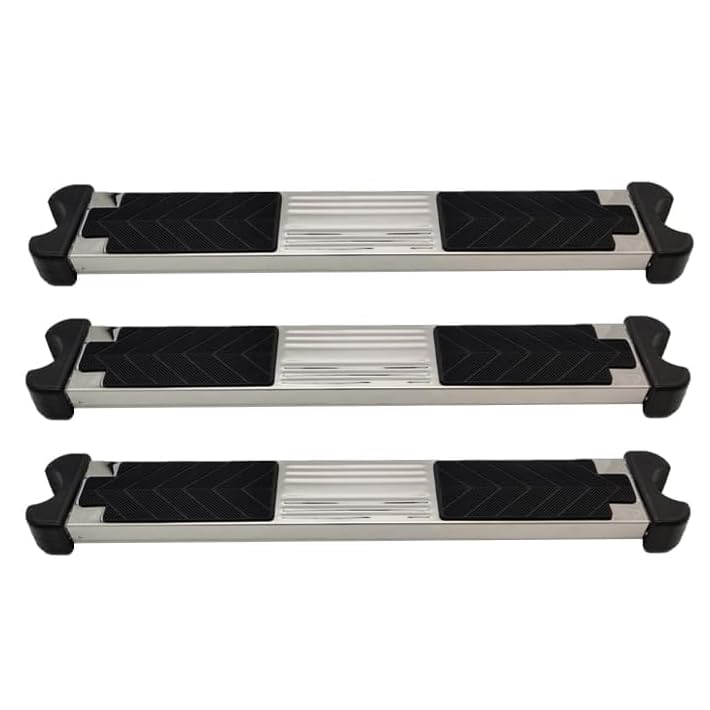 Poolzilla Pool Ladder Replacement Step, Stainless Steel Treaded Design, 18.35" x 1.7"